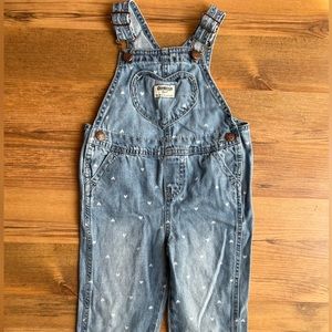 Oshkosh Denim Heart Overalls